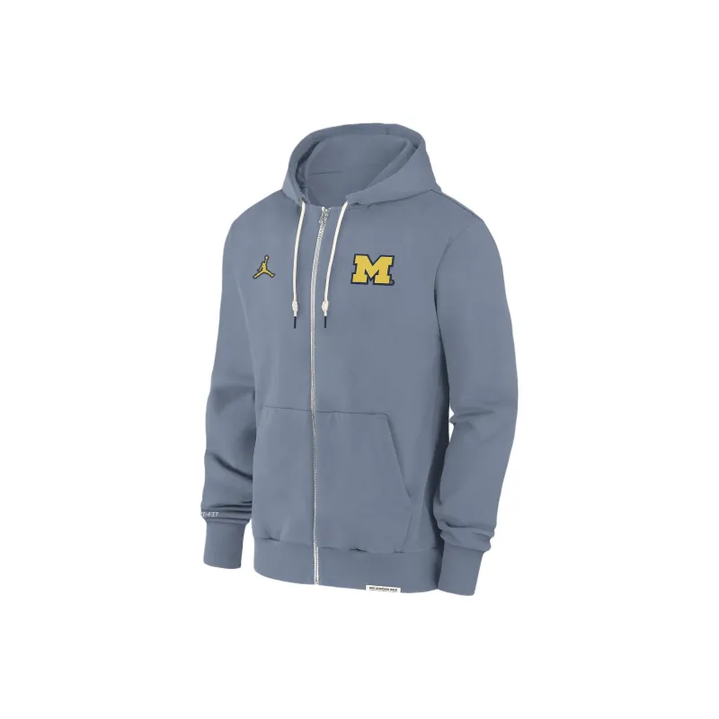 Jordan Michigan WolverinesMen's College FW24 Jacket Men Gray Stone-0