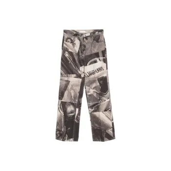Helmut Lang Car print Mid rise Straight leg Jeans