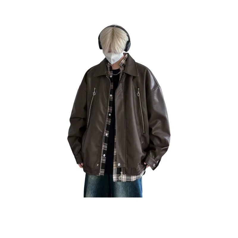 MERRTO Leather Jackets Unisex-4