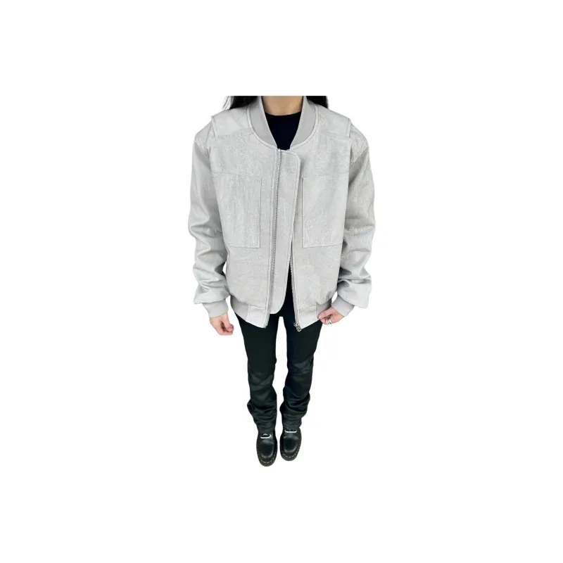 NOOING Jackets & Coats Unisex Light Gray-0