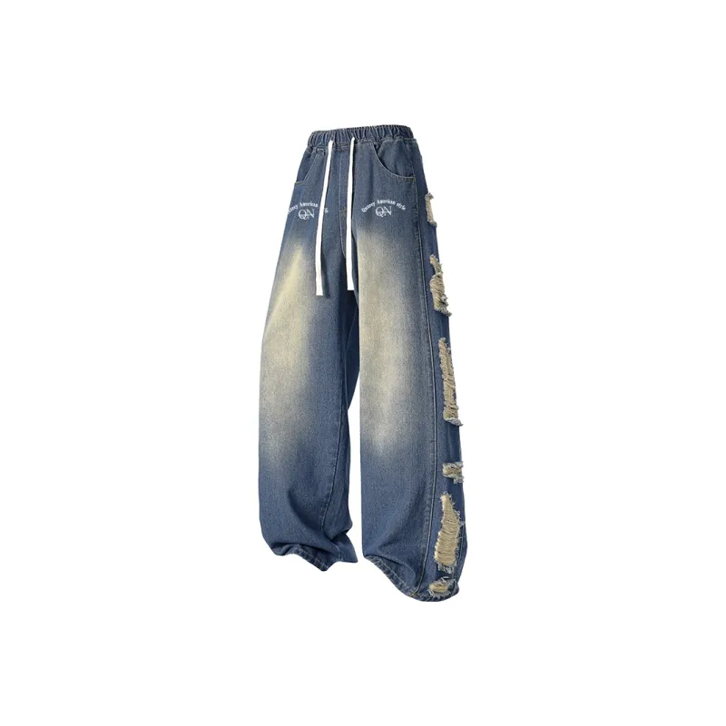 Qnxeey Jeans Unisex-7
