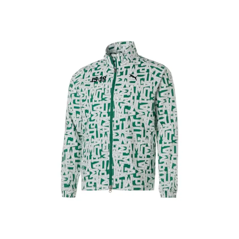 PUMA Golf Graphic Stretch Long Sleeve Jacket Jackets Coats Men's Green-0