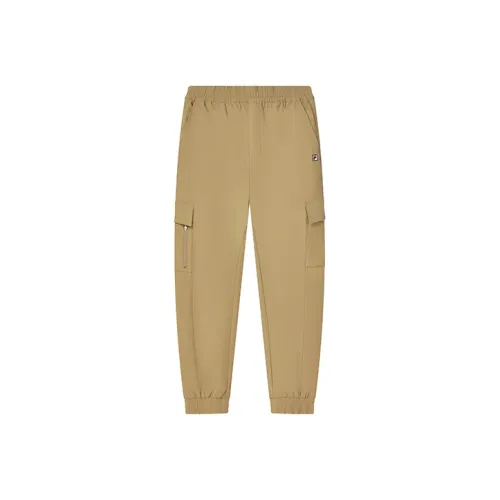 khaki smart joggers