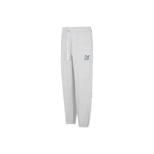 PUMA Knitted Sweatpants Men Gray