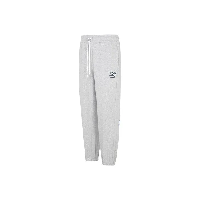 PUMA Knitted Sweatpants Men Gray-0