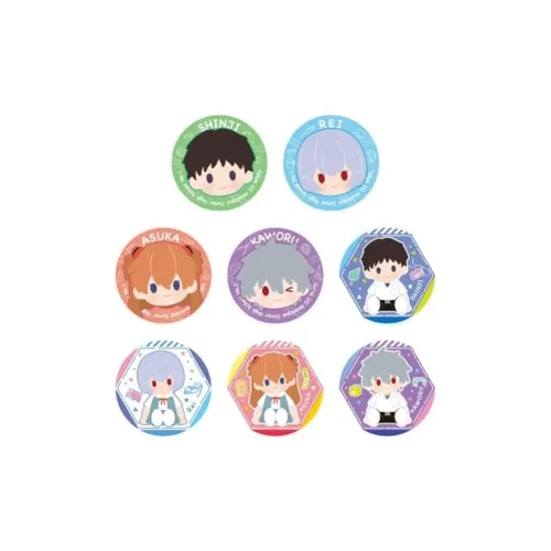 BANDAI x Ichiban Neon Genesis Evangelion, Tacit Understanding Between Classes G Reward, Plush Badges