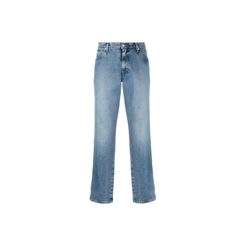 BALLY Logo Patch Straight-Leg Jeans-0
