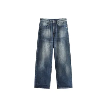 ZENGZHI Jeans Unisex Dirty Blue