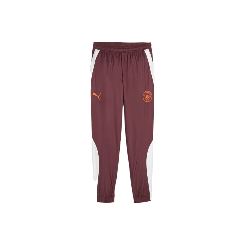 PUMA Manchester City F.C. Prematch Woven Pants Men Knitted Sweatpants Men's Fuchsia-0