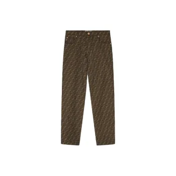VERSACE Fendace Ff Flared Jacquard Pants