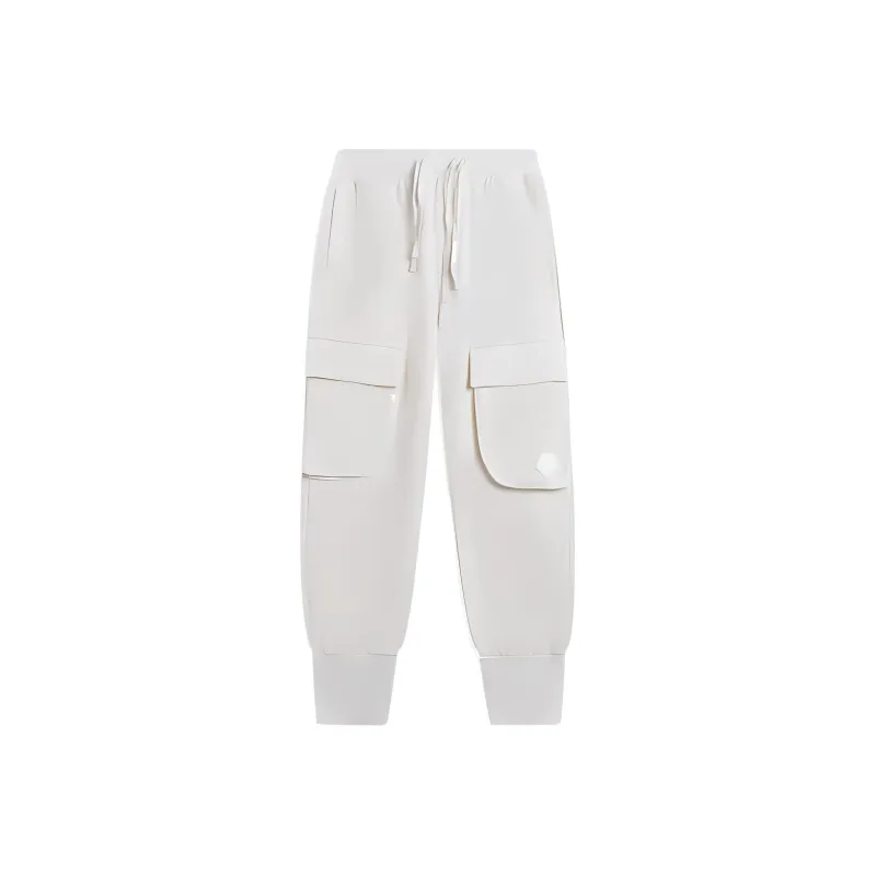 LiNing Li Ning X Jackie Chan Co branded Kung Fu Series Knitted Sweatpants Men's Ecru-0