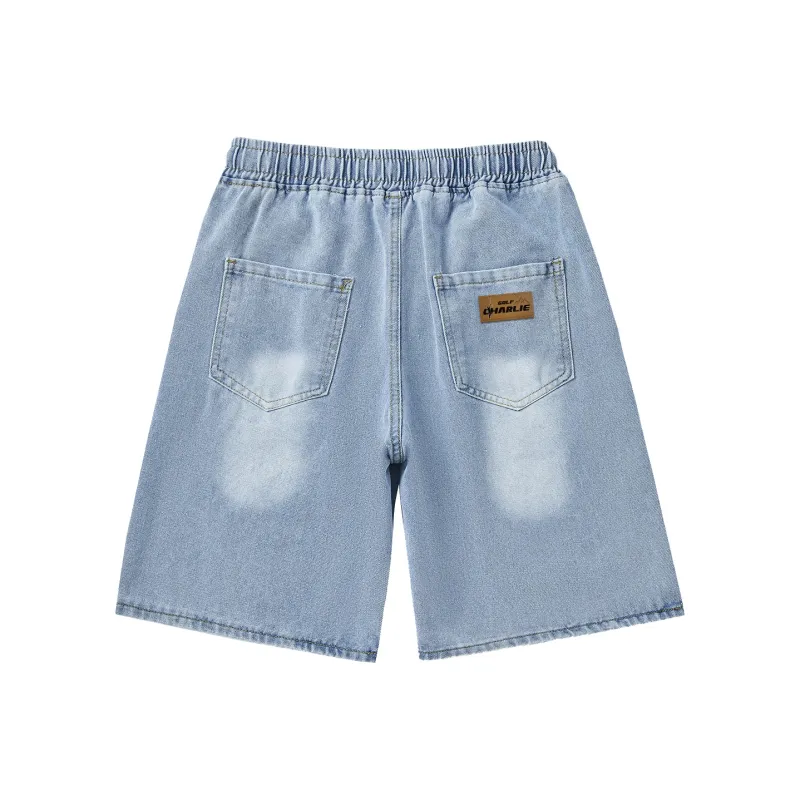CHARLIE GOLF Denim Shorts Unisex-9