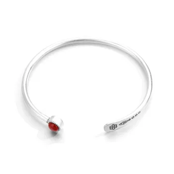 CLARKIA FLOWER 990 Silver Bangles Women's