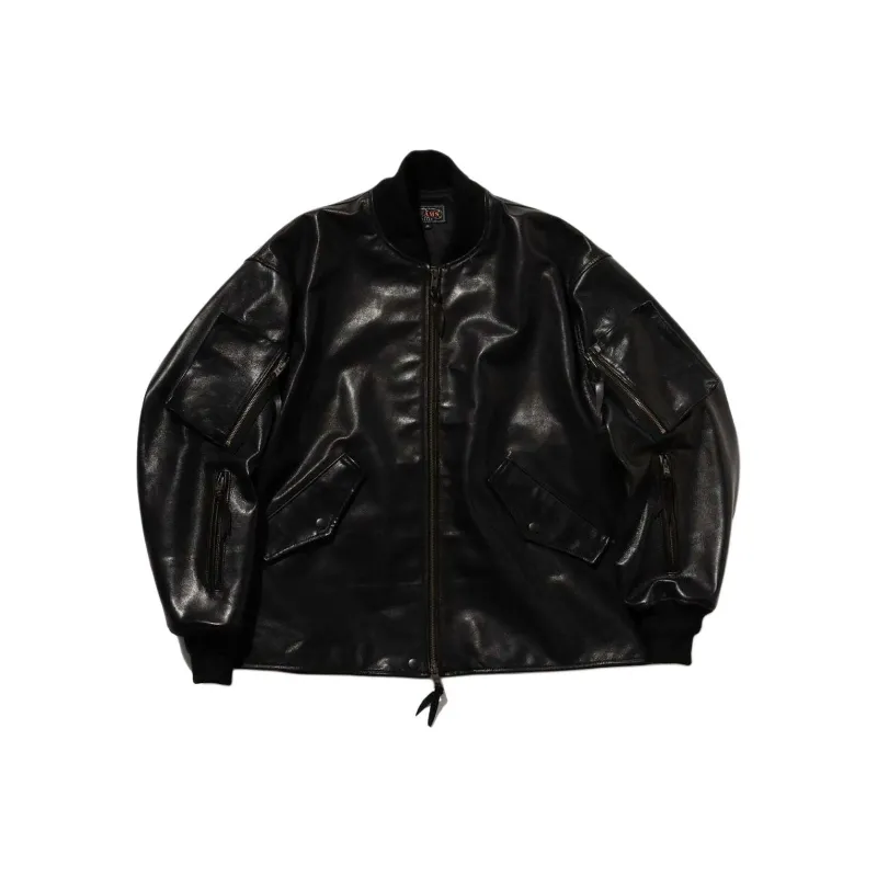 Beams FUTURE ARCHIVE Series FW24 Leather Jacket Men's Black-0