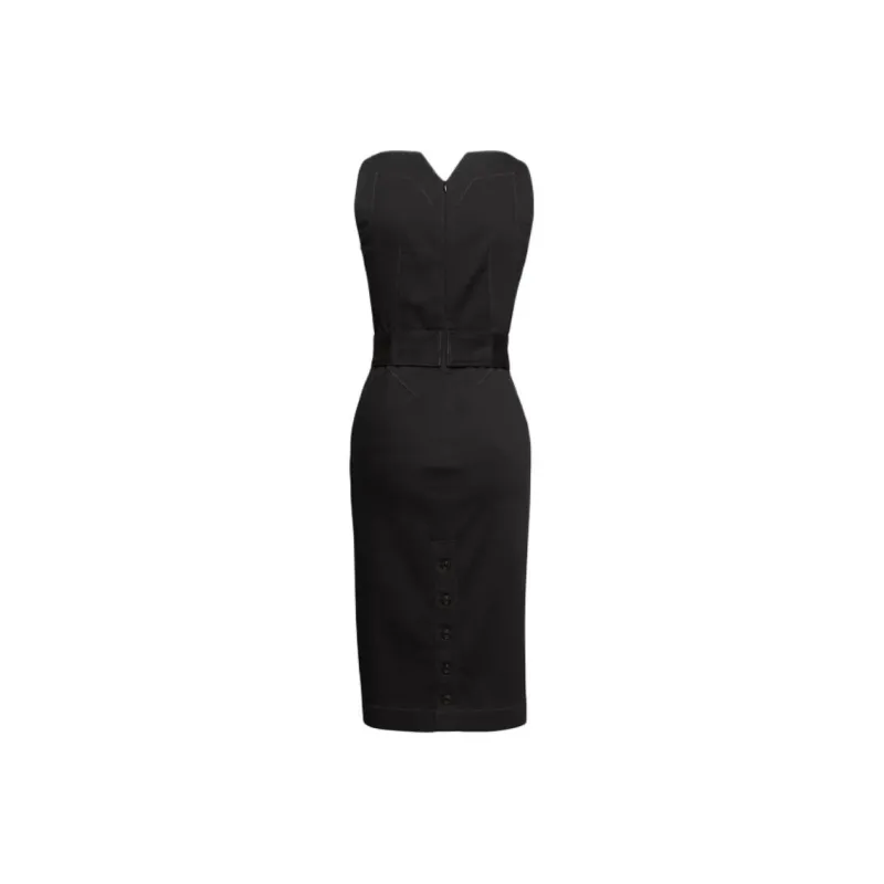 GAP SS25 Sleeveless Dress Women's Black-1