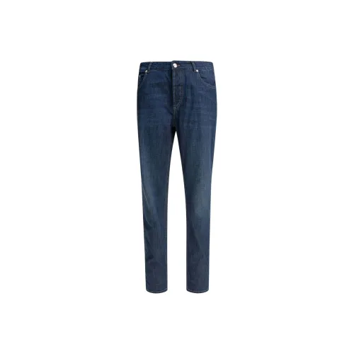 Brunello Cucinelli Embroidered logo Jeans