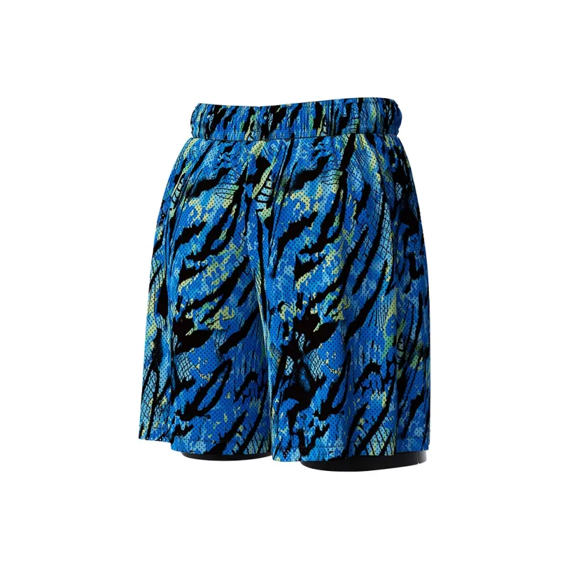 QIAODAN Adults Swimming Shorts Racing Swim Pants Men's Blue-1