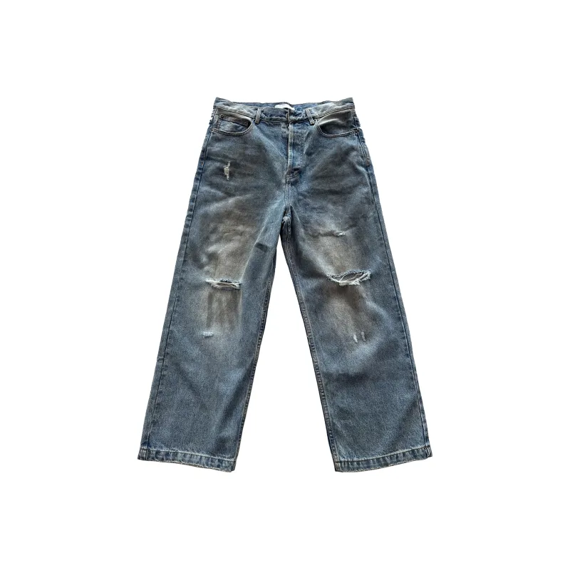 JIPIAO Jeans Men Denim Blue-0