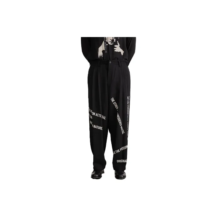 Yohji Yamamoto Casual Pants Men Black-0