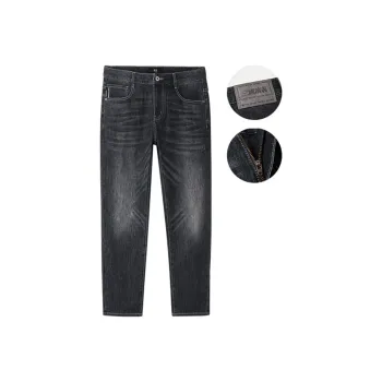 HLA Jeans Men Black Denim Gradient Medium 38