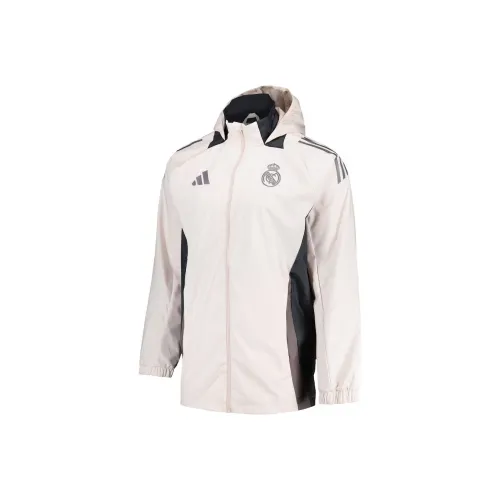 Adidas Real Madrid Retro Jackets & Coats Unisex Milk White