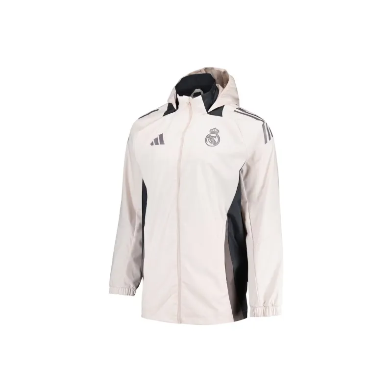 Adidas Real Madrid Retro Jackets & Coats Unisex Milk White-0