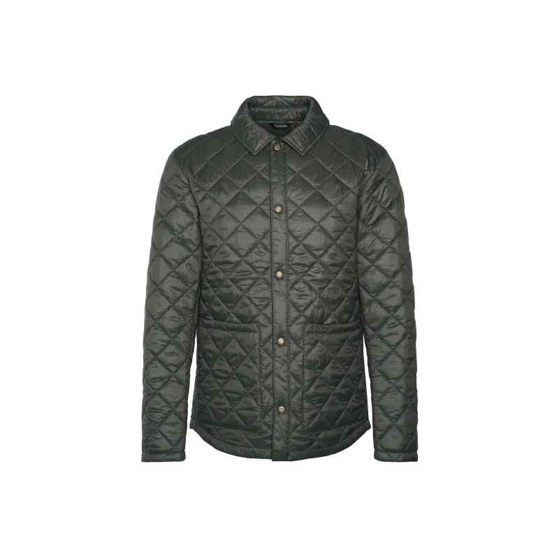 BARBOUR Newton Quilted Jacket Jackets Coats Men's Olive Green-0
