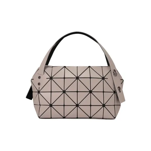 ISSEY MIYAKE Boston Polyvinyl Chloride Resin Handbag Women's Taupe