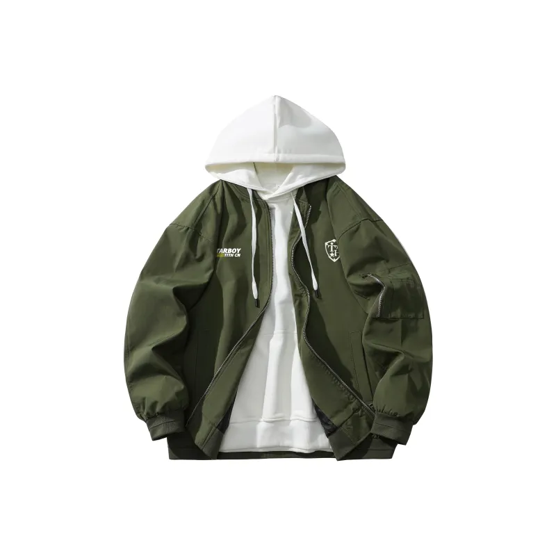 TITH Jackets Coats Unisex Army Green-0