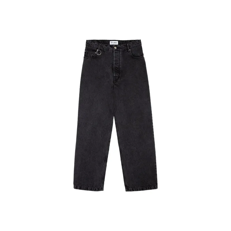 Études Logo Patch Straight-Leg Jeans-0