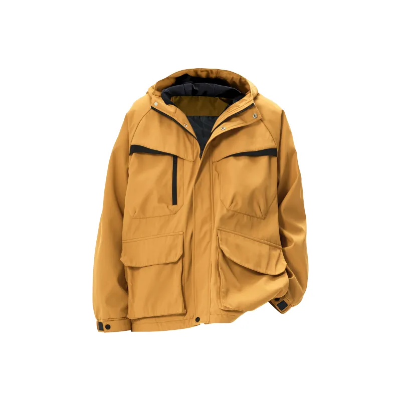 KIRHNE Jackets Coats Unisex Amber Black-1