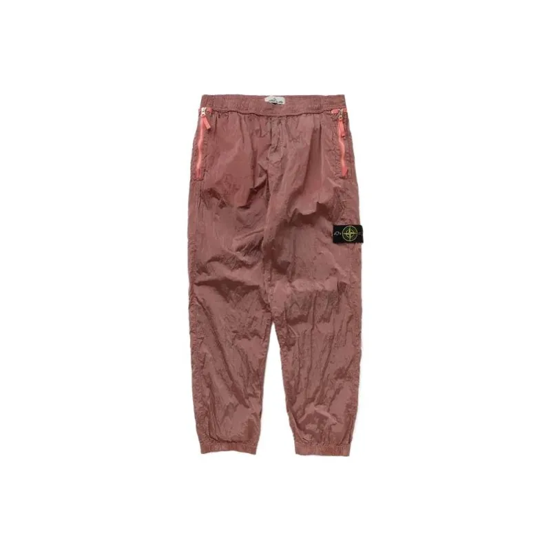 STONE ISLAND SS23 Knitted Sweatpants Men's Pink-0