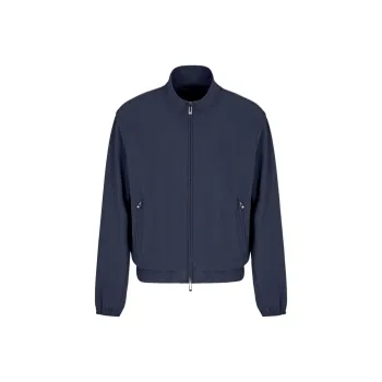EMPORIO ARMANI Canneté effect Stretch Nylon Full zip Blouson