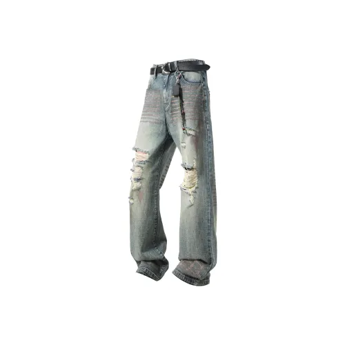 SXSY Jeans Unisex Vintage Blue