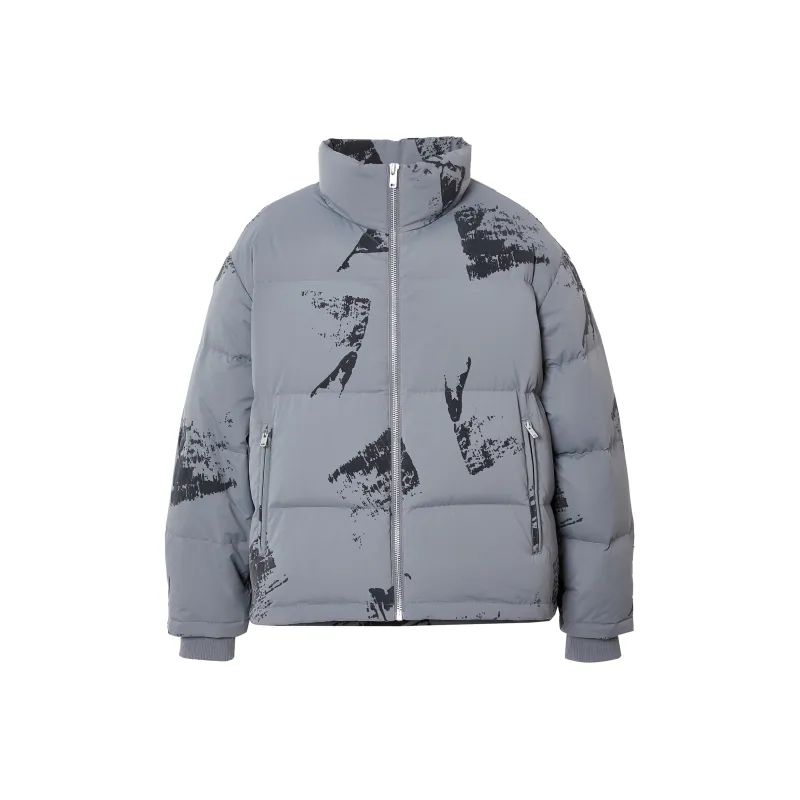 JACK JONES· Gray Duck Down Down Jacket Coat Men's Forged Steel Gray-0