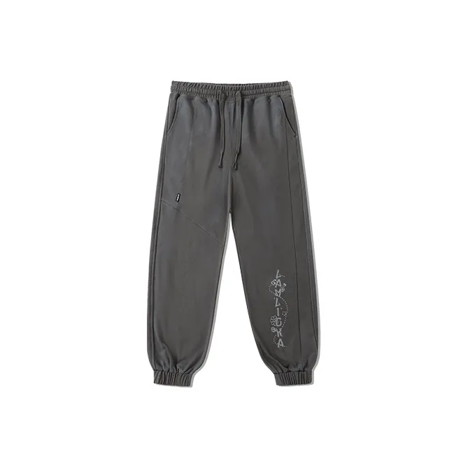 LAMLICKA Knitted Sweatpants Unisex Dark Gray-0