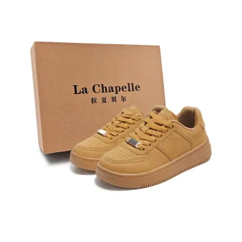La Chapelle Cushioning Wear Resistant Low Top Skateboard Shoes Women's Wheat