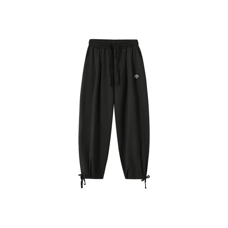 Knitted Sweatpants Unisex Black-0