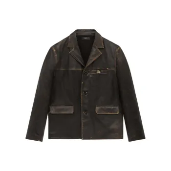 AMIRI Single breasted Leather Jacket