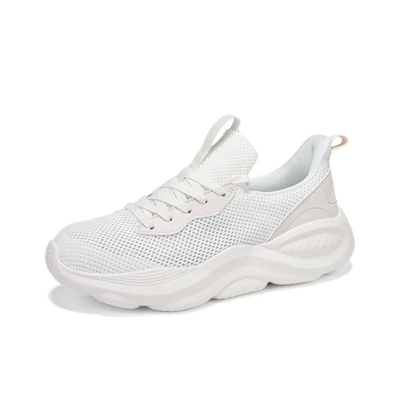 361° Cushioning, Breathable, Lightweight Low Top Casual Shoes Women's Feather White Lotus Seed White-2