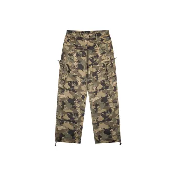 FEAROM Cargo Pants Unisex Brown Yellow Camouflage