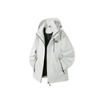 Feiyue Jackets Coats Unisex Glacier White Single Windbreaker Jacket