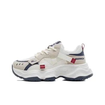 WARRIOR Chunky Sneakers Women's Low Top Gray