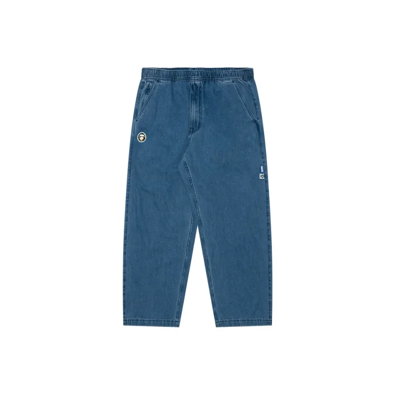 Aape Logo-patch Cotton Wide-leg Jeans-2