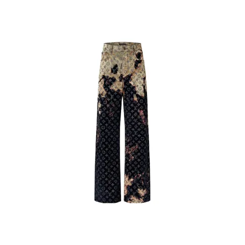 LOUIS VUITTON Monogram Bleached Denim Pants
