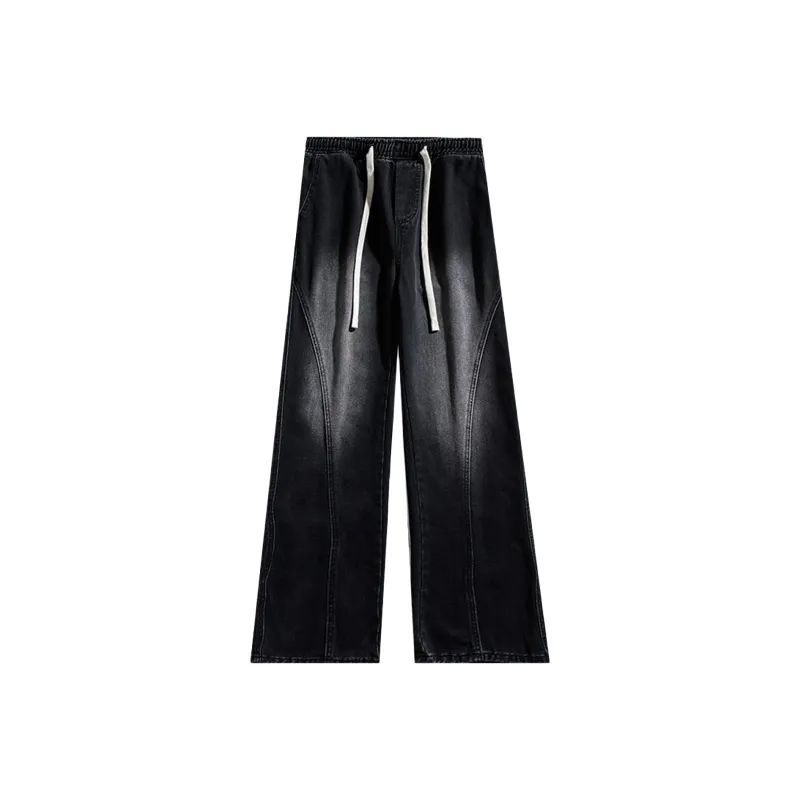 Menglaini Jeans Unisex Black-0