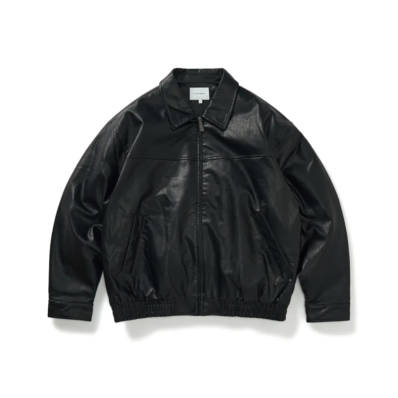 714STREET Leather Jacket Thickened Puffer Jacket Unisex-12