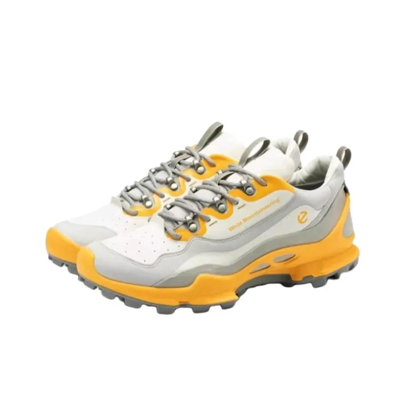 White Mountaineering x Ecco Biom C Trail Abrasion Resistant Low Top Mountaineering & Hiking Shoes Men's White Gray-2