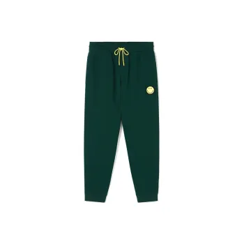 LACOSTE x SMILEY FW23 Knitted Sports Pants Men's Dark Green