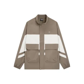 XTEP Trench Coat Men's Thunder Rain Gray/Bright Moon White